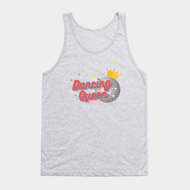 Dancing Queen with Crown Tank Top by KimLeex